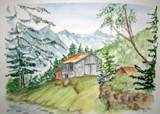 Aquarelles : Dolomites
